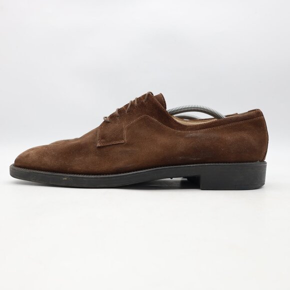 Salvatore Ferragamo Studio Men Size 13 D Brown Cap Toe Oxford Dress Shoes main image 5
